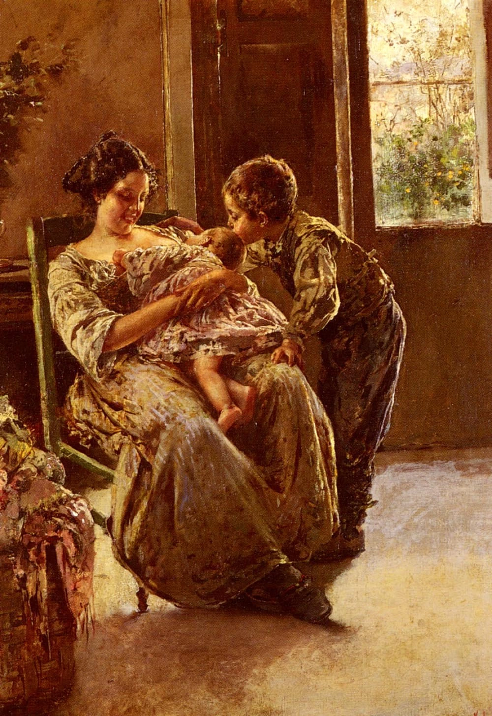 Il bacio alla sorellina